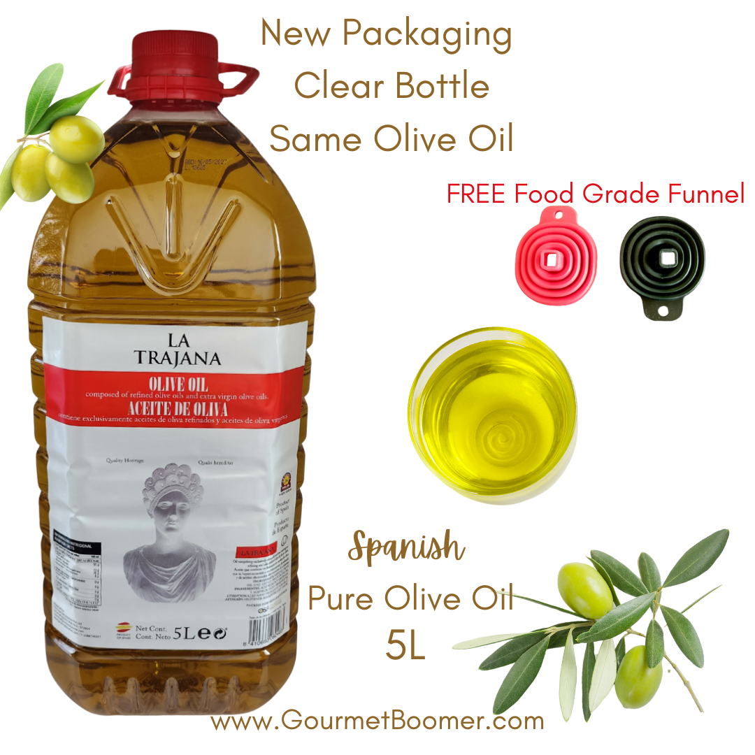 5L Pure Spanish Olive Oil. Used for healthy cooking. Higher Smoke point.