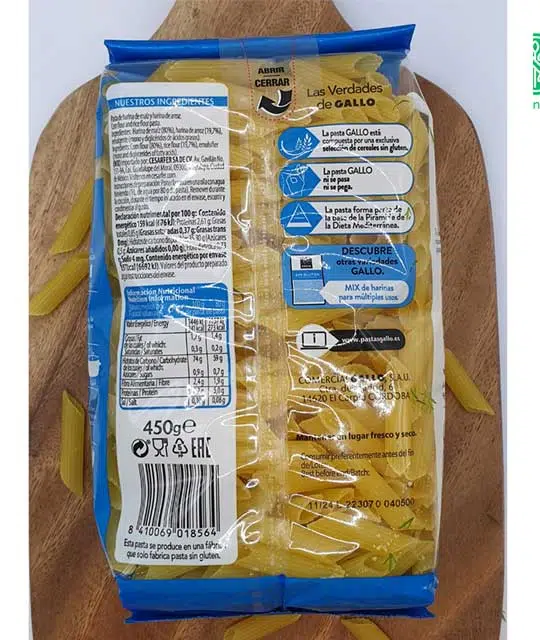 Gluten-Free Penne Pasta 450g - Delicious and Healthy from Spain in singapore